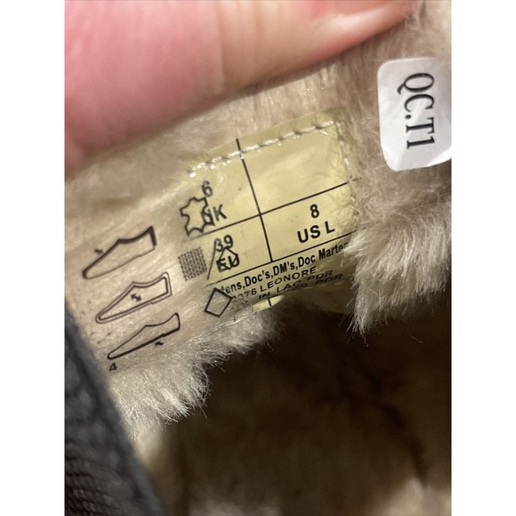 Dr. Martens LEONORE 2976 Women's Faux Fur Lined Black Chelsea Boots Size 8 - Picture 12 of 12